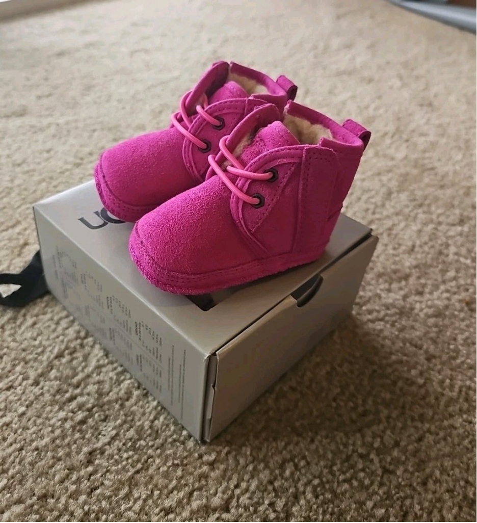 UGG Baby Neumel Pink Boot Size 0/1 NEW