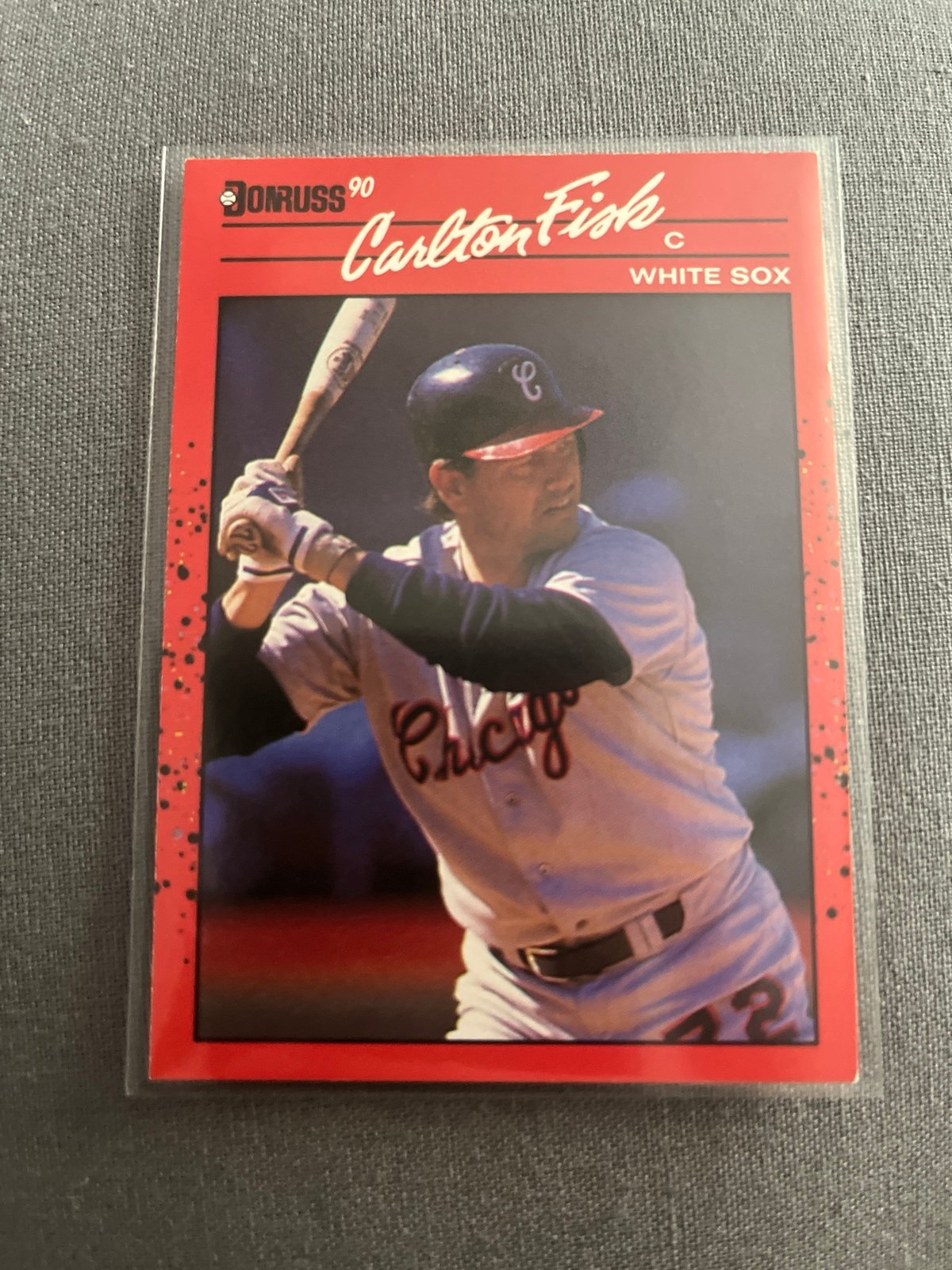 Carlton Ernest Fisk DonRuss #58 1990 ERROR Card