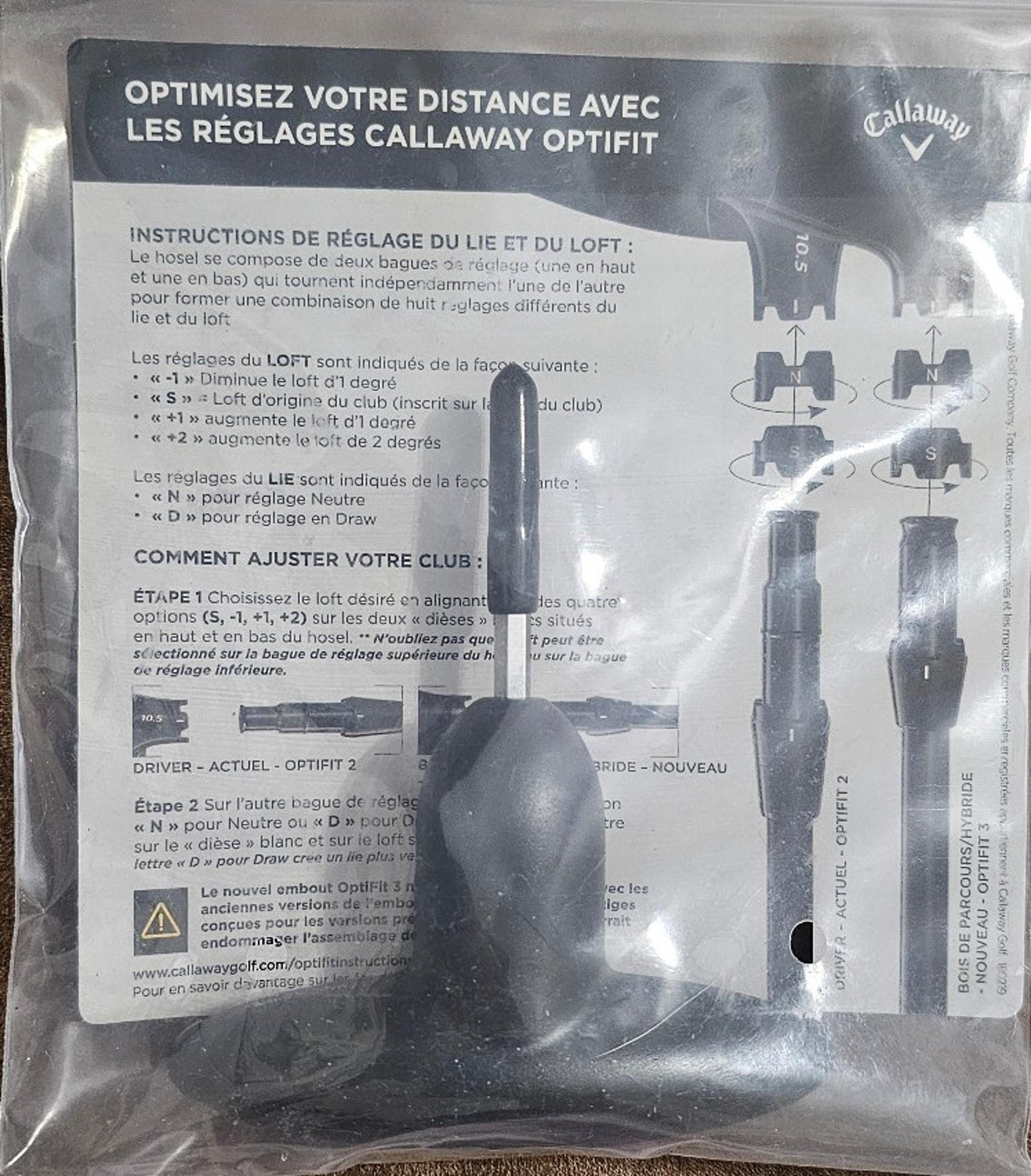 CALLAWAY Loft and Lie Adjustable Wrench Golf Tools 2018