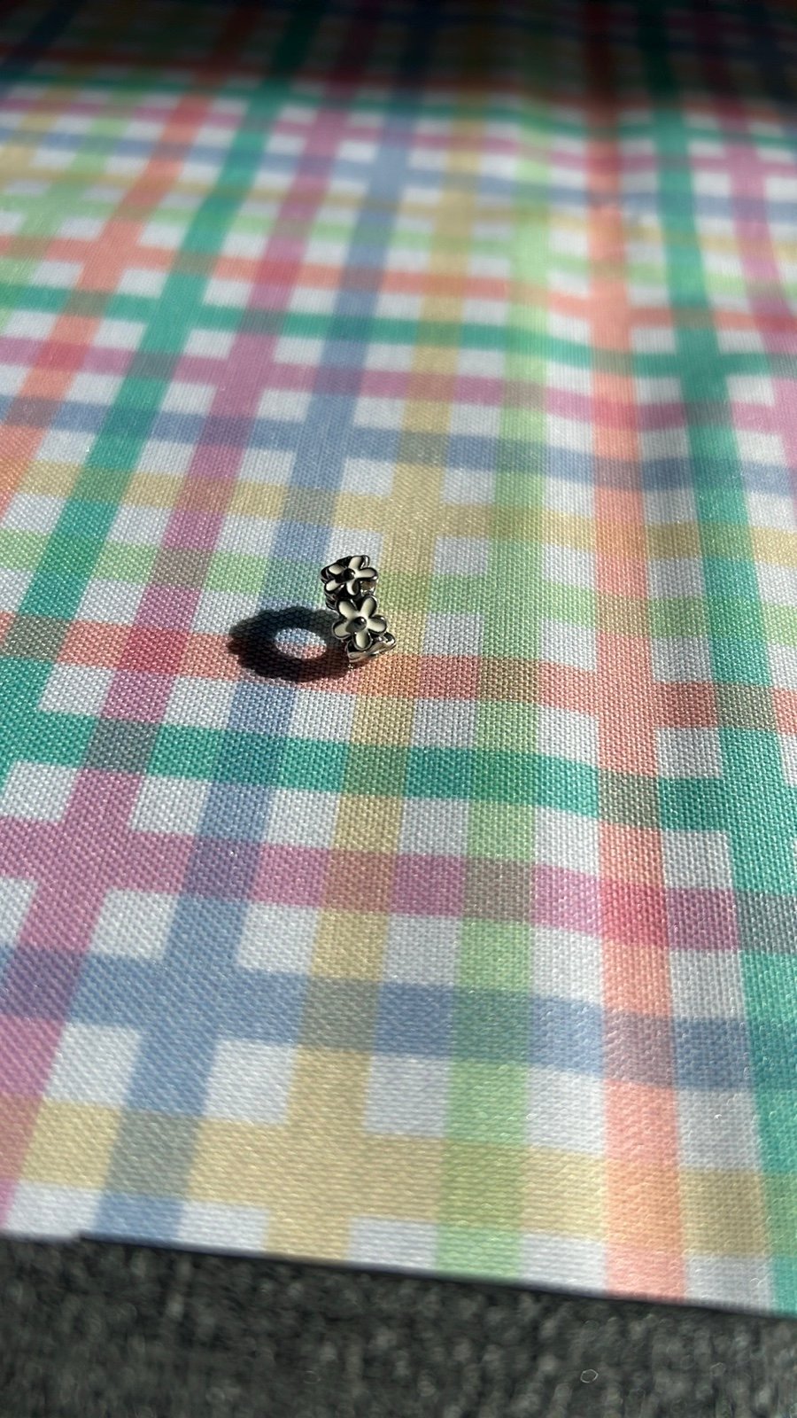 Pandora White Daisy Charm