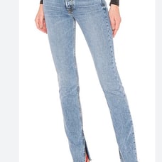 GRLFRND Addison split hem jeans women’s size 25