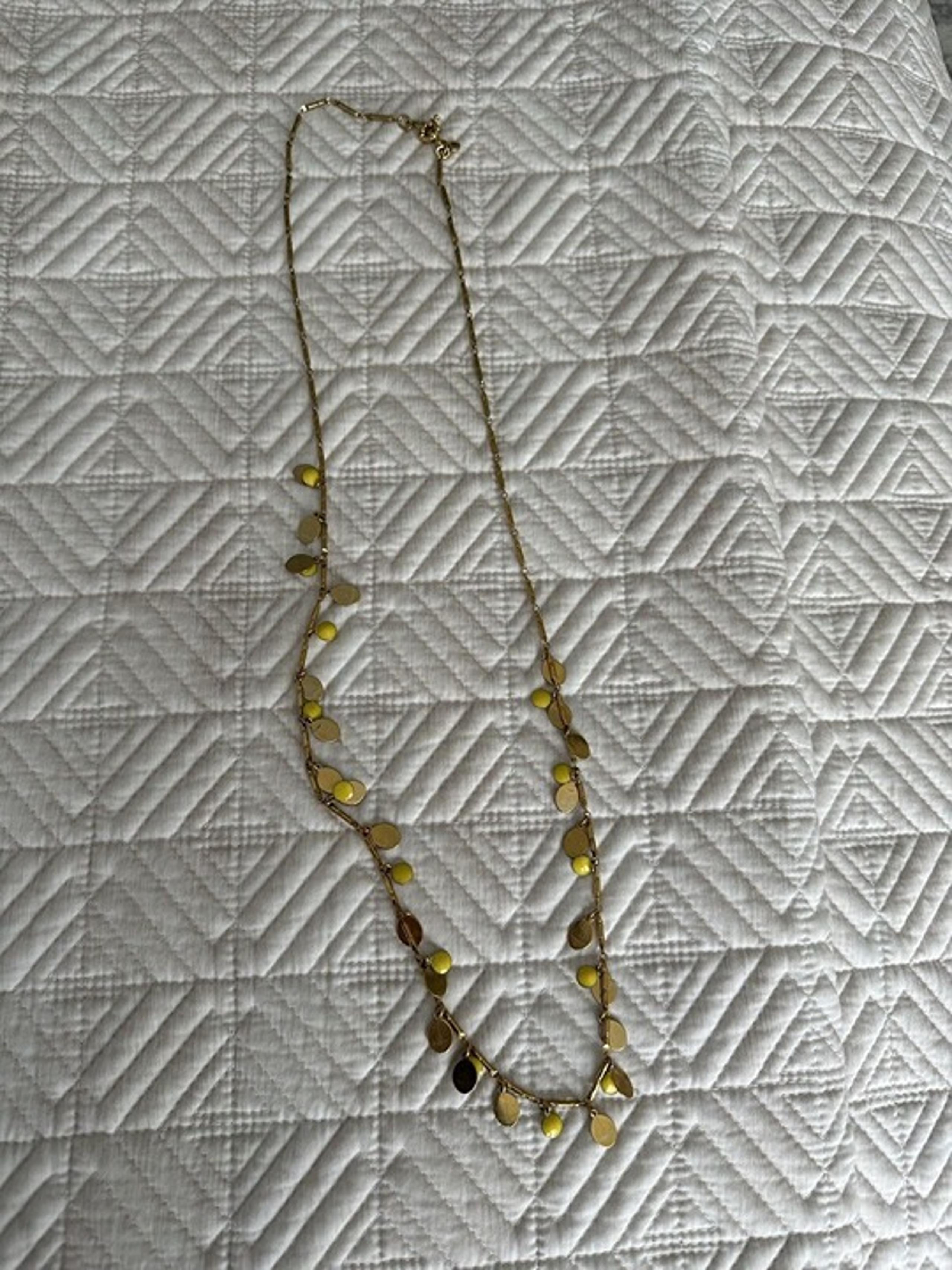 J.Crew Women’s Long Necklace - Gold And Yellow