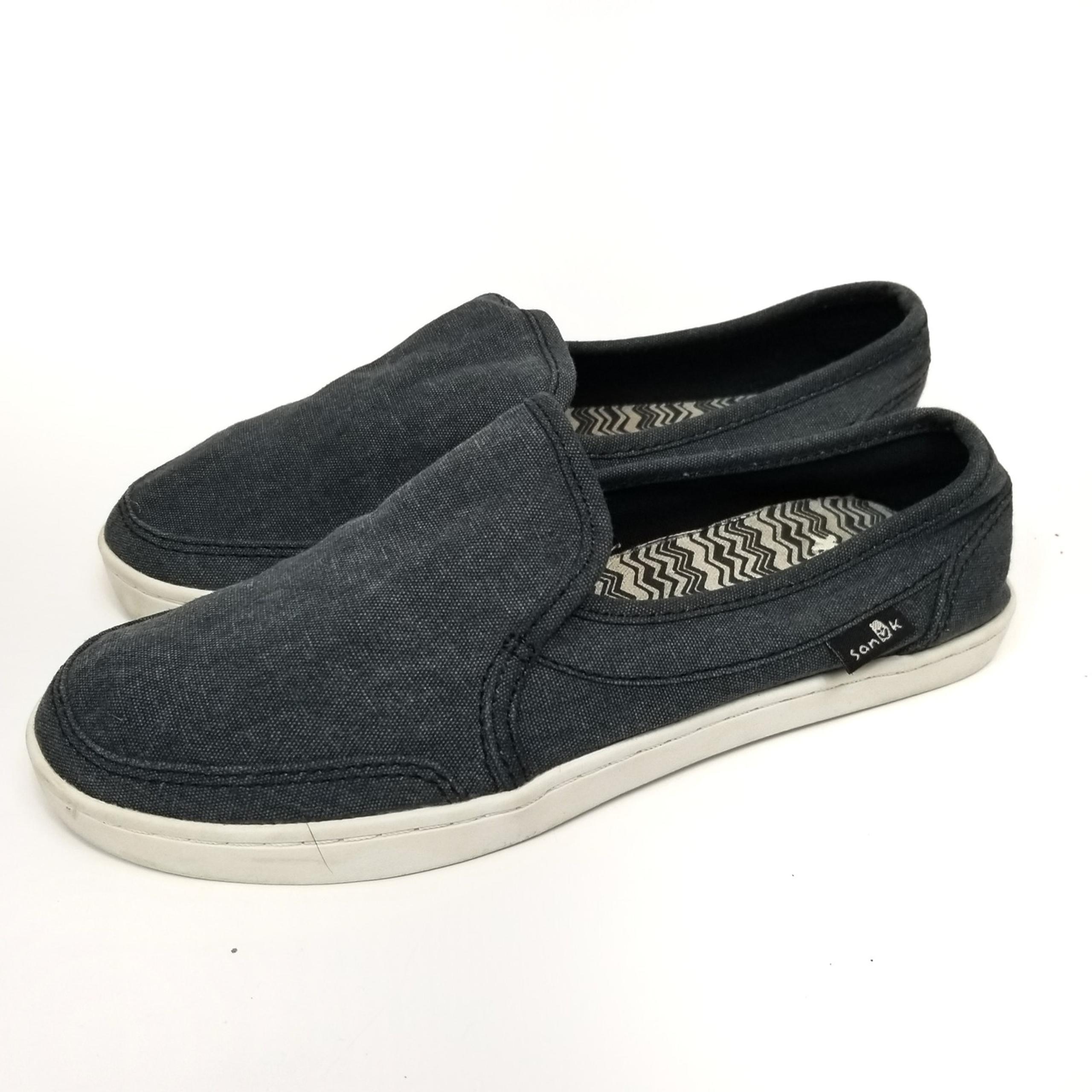 Sanuk Kids Youth Boat Shoes Slip Ons Sneakers Size 1