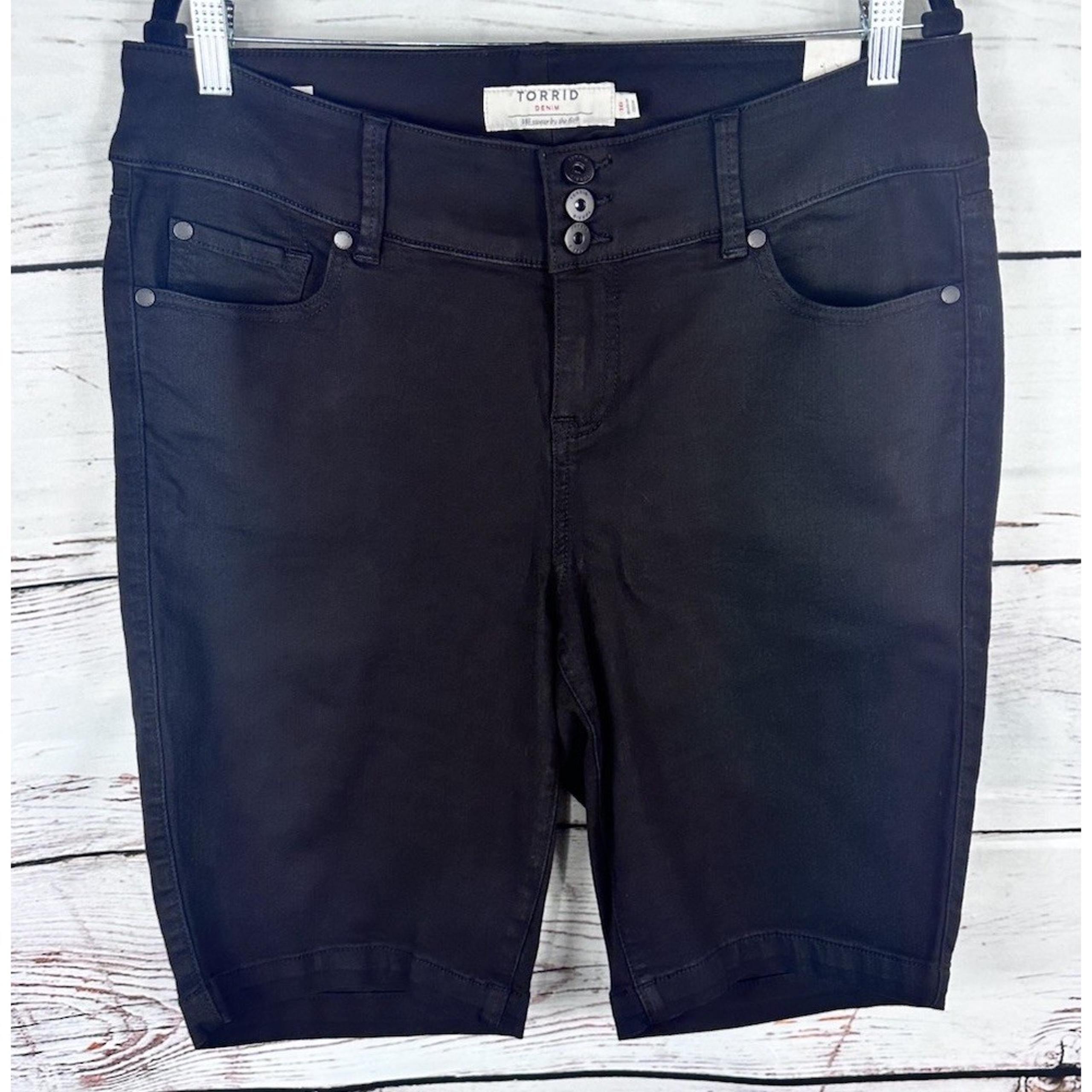 Torrid Women's Black 3.5 Inch Jegging Super Soft High Rise Shorts 16 NEW NWT