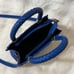 Royal blue crossbody handbag mini size