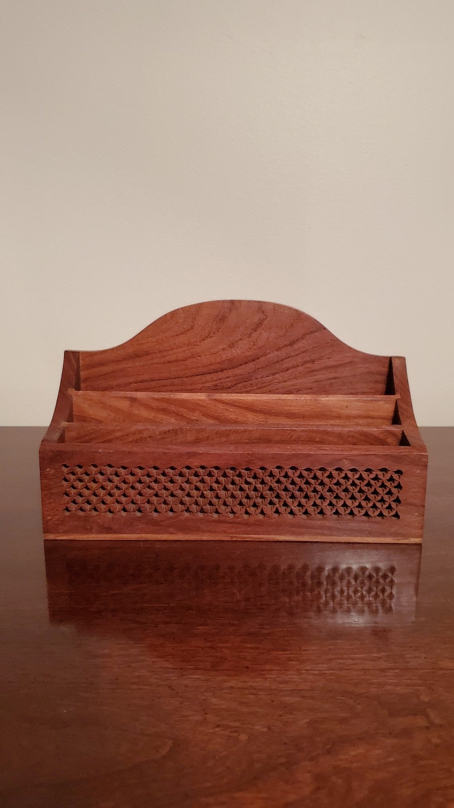 Wooden letter holder