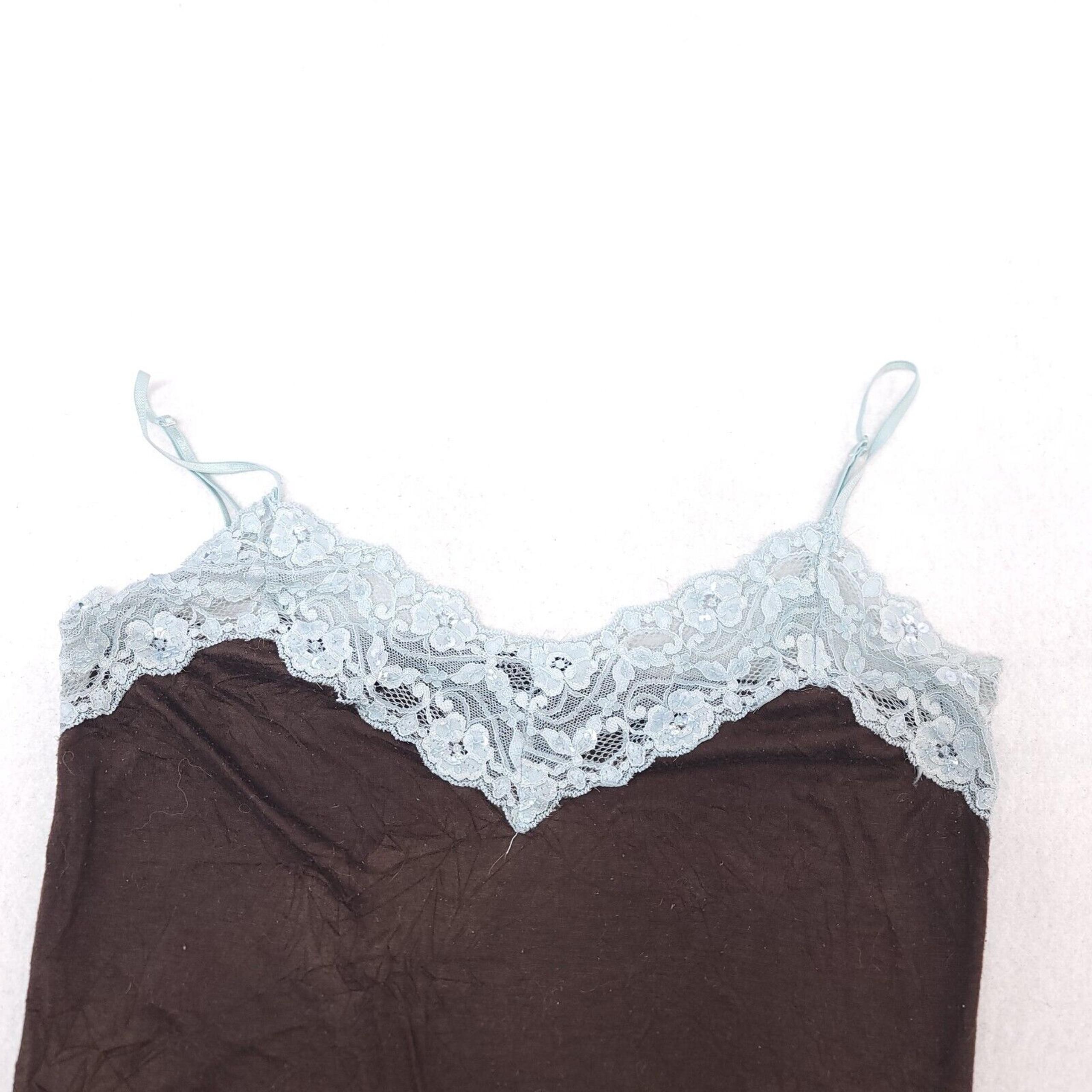 Guess Authentic Lingerie Sleeveless Shoulder Strap Top Womens Size M Brown