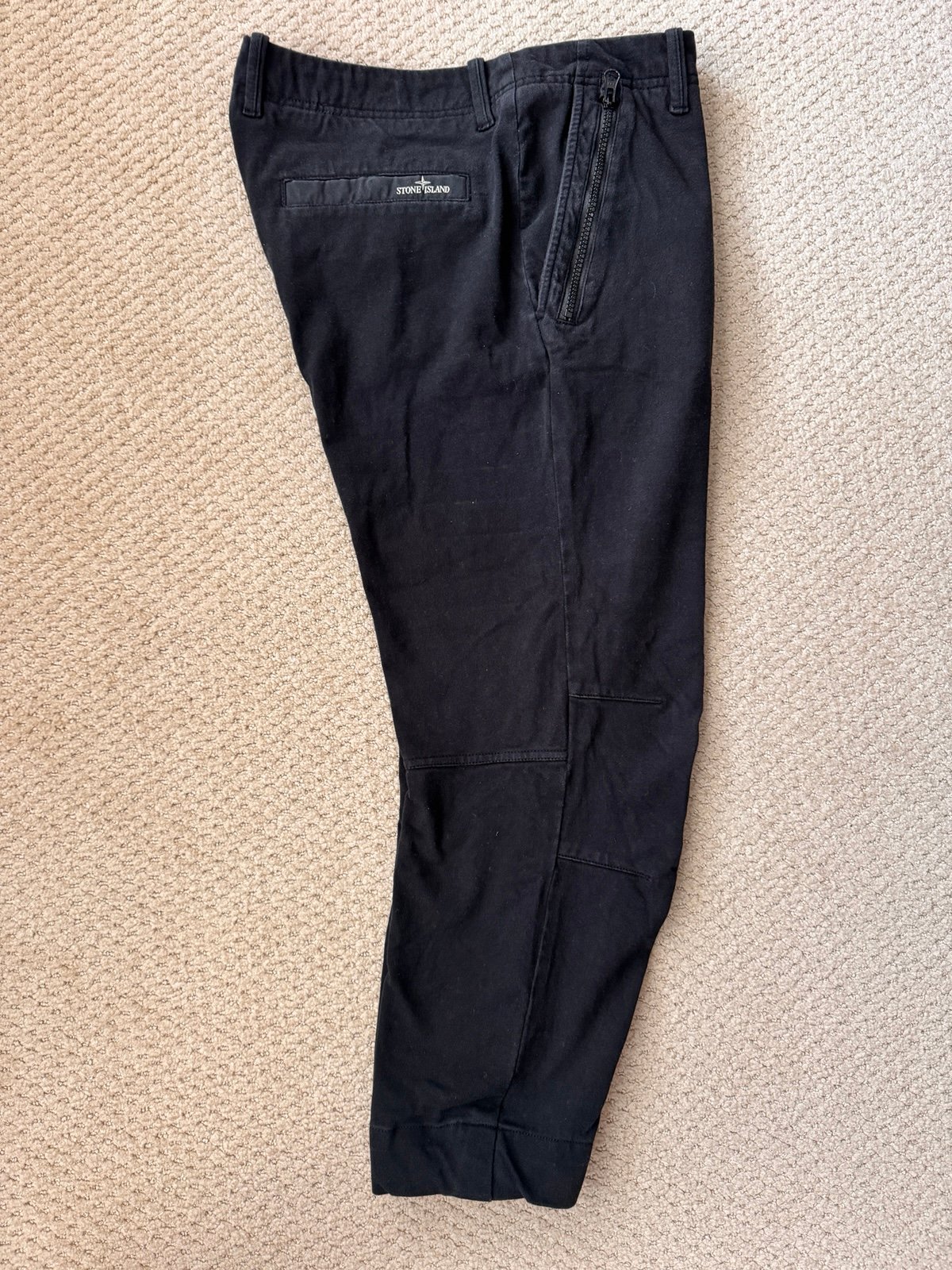 Stone Island black cotton pants