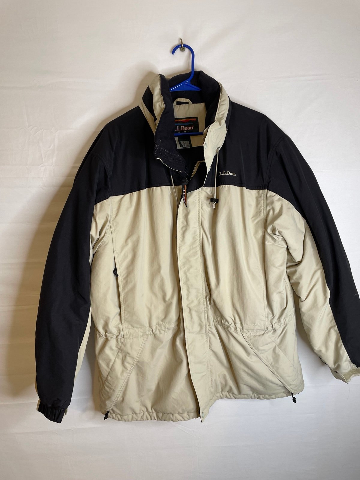 L.L. Bean Men’s Parks Navy Off White Thick Warm