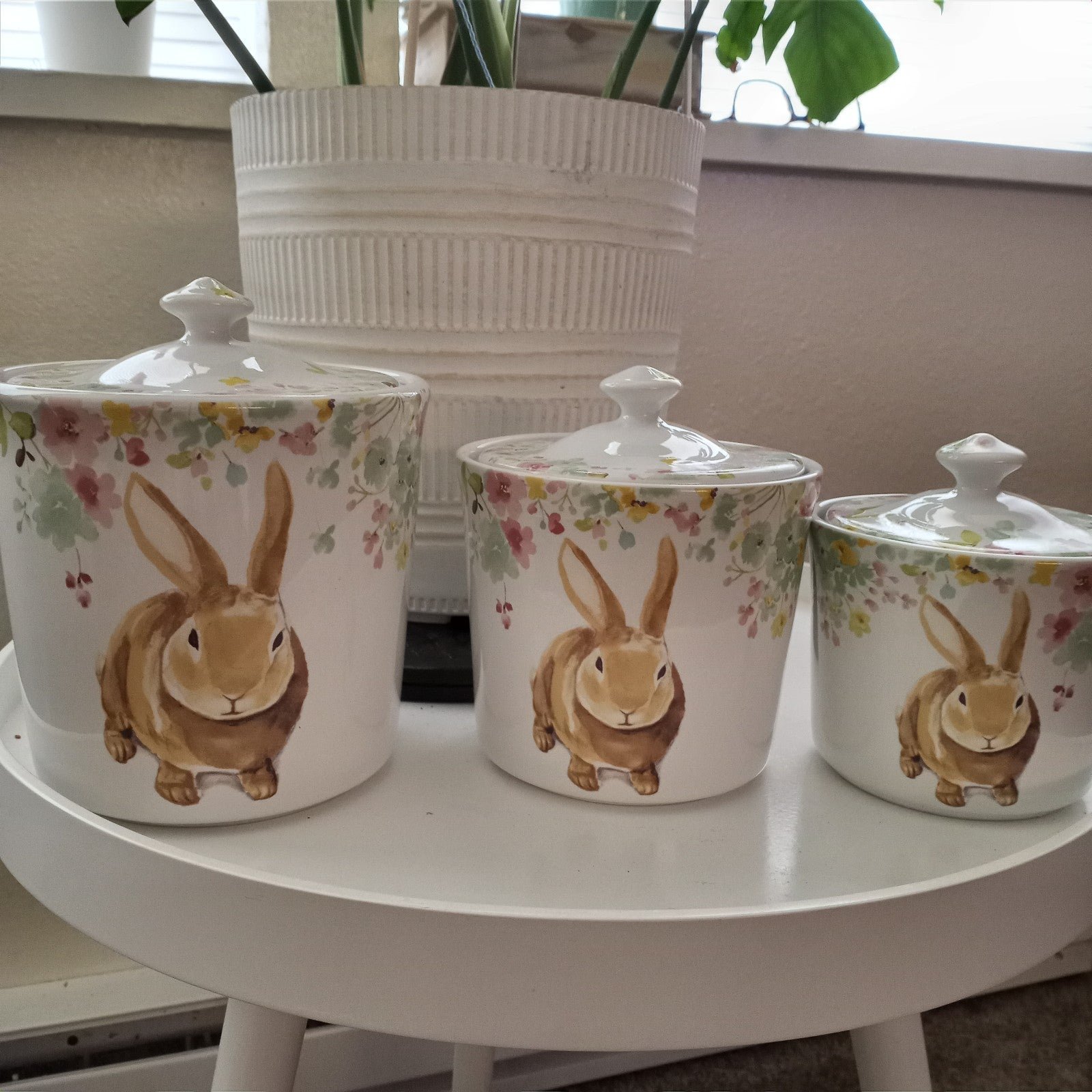 222 Fifth Sydney Easter Bunny Ceramic Canisters