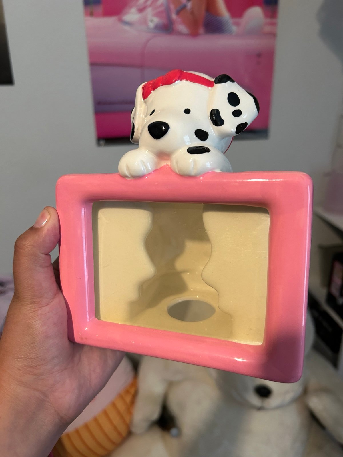 Vintage Sanrio 1991 Spottie Dottie Porcelain Picture Frame