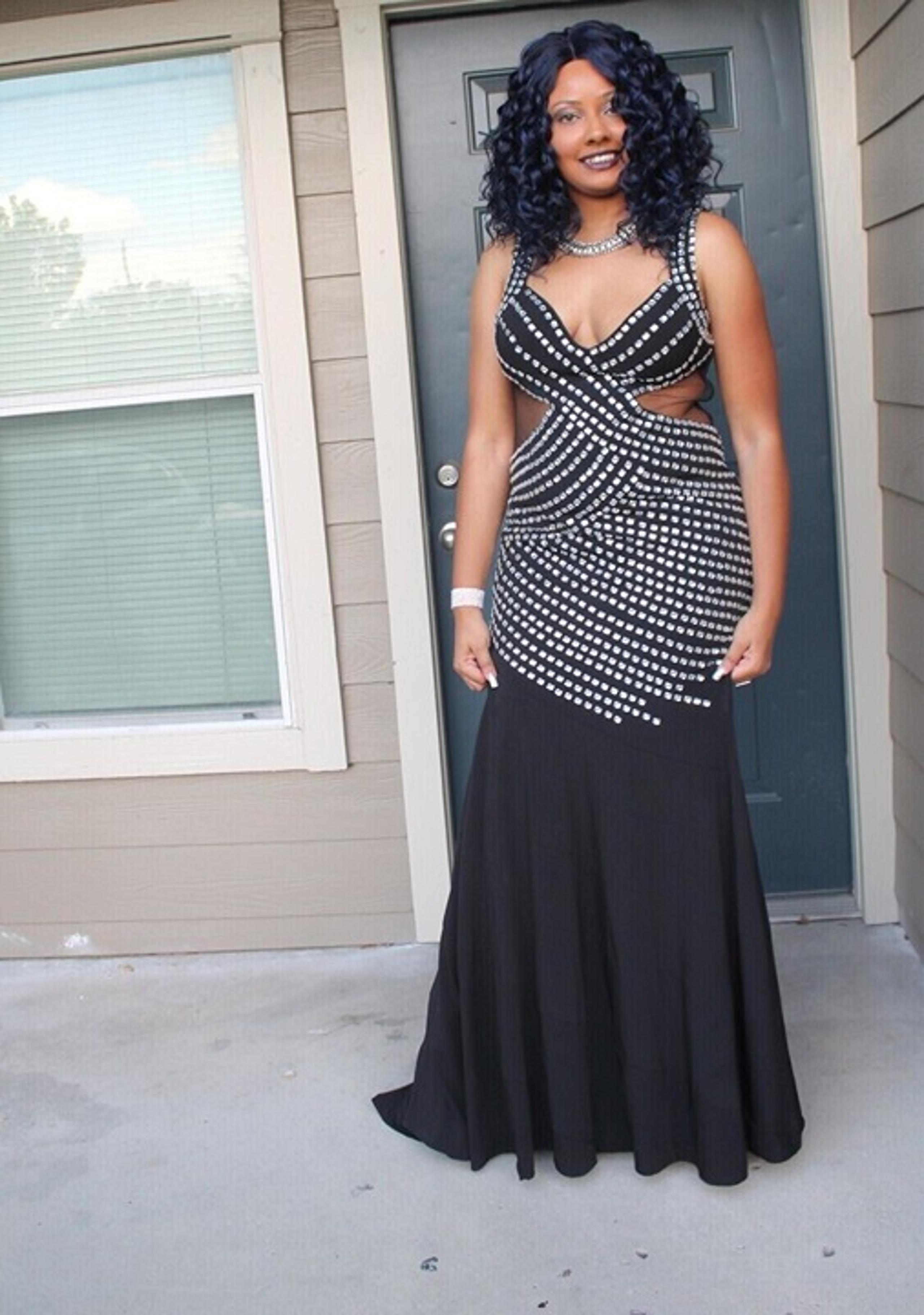 Jovani Dress Women Black Evening Prom Wedding Gown Sequin Extra Large