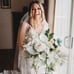 Silk and dried tropical bridal bouquet