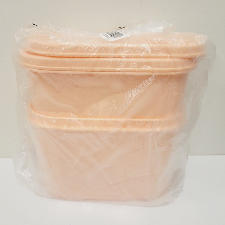Set of 2 Tupperware Modular Mates Sweet Morning Peach