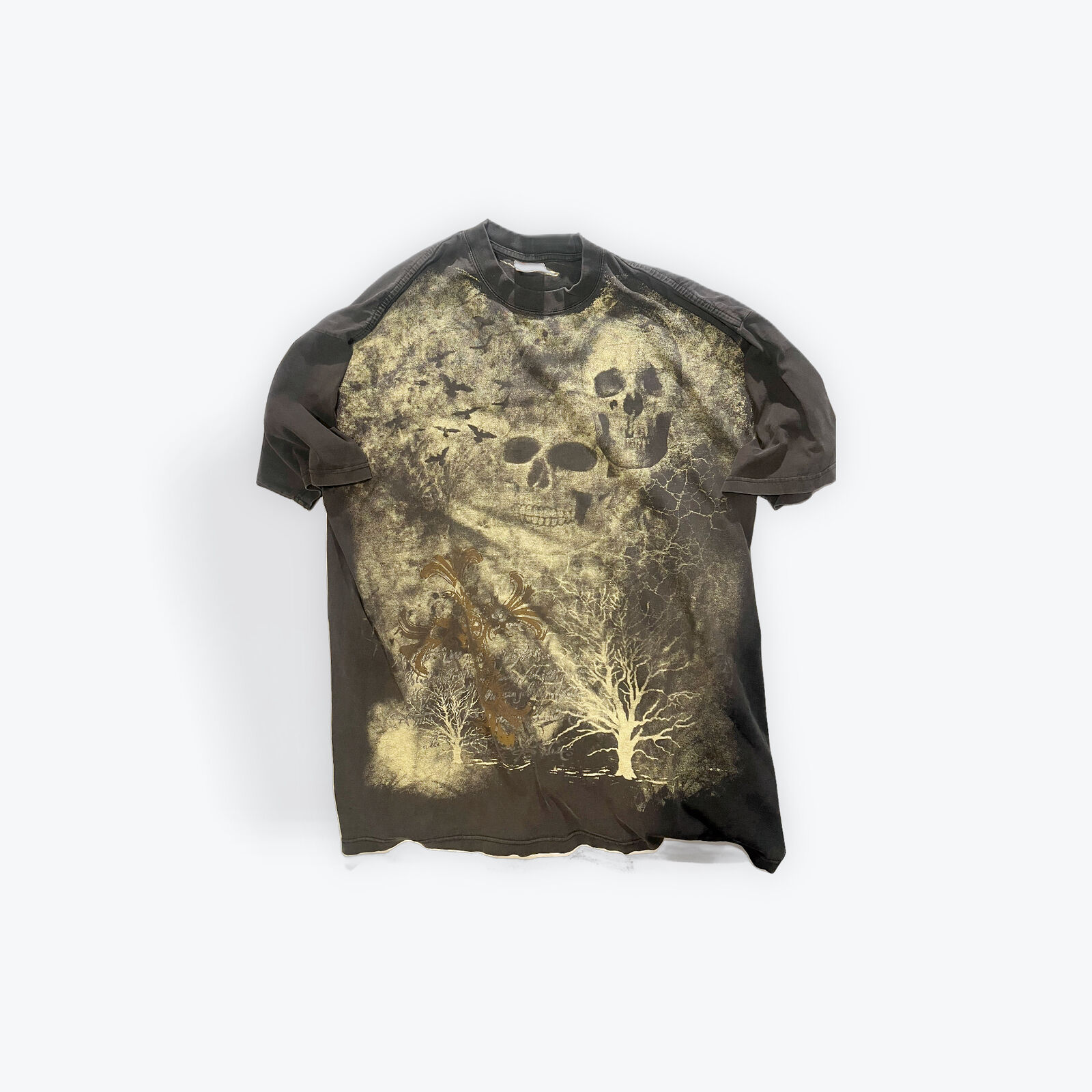 Vintage Big Tiger 3XLT Gothic Skulls Y2K Shirt