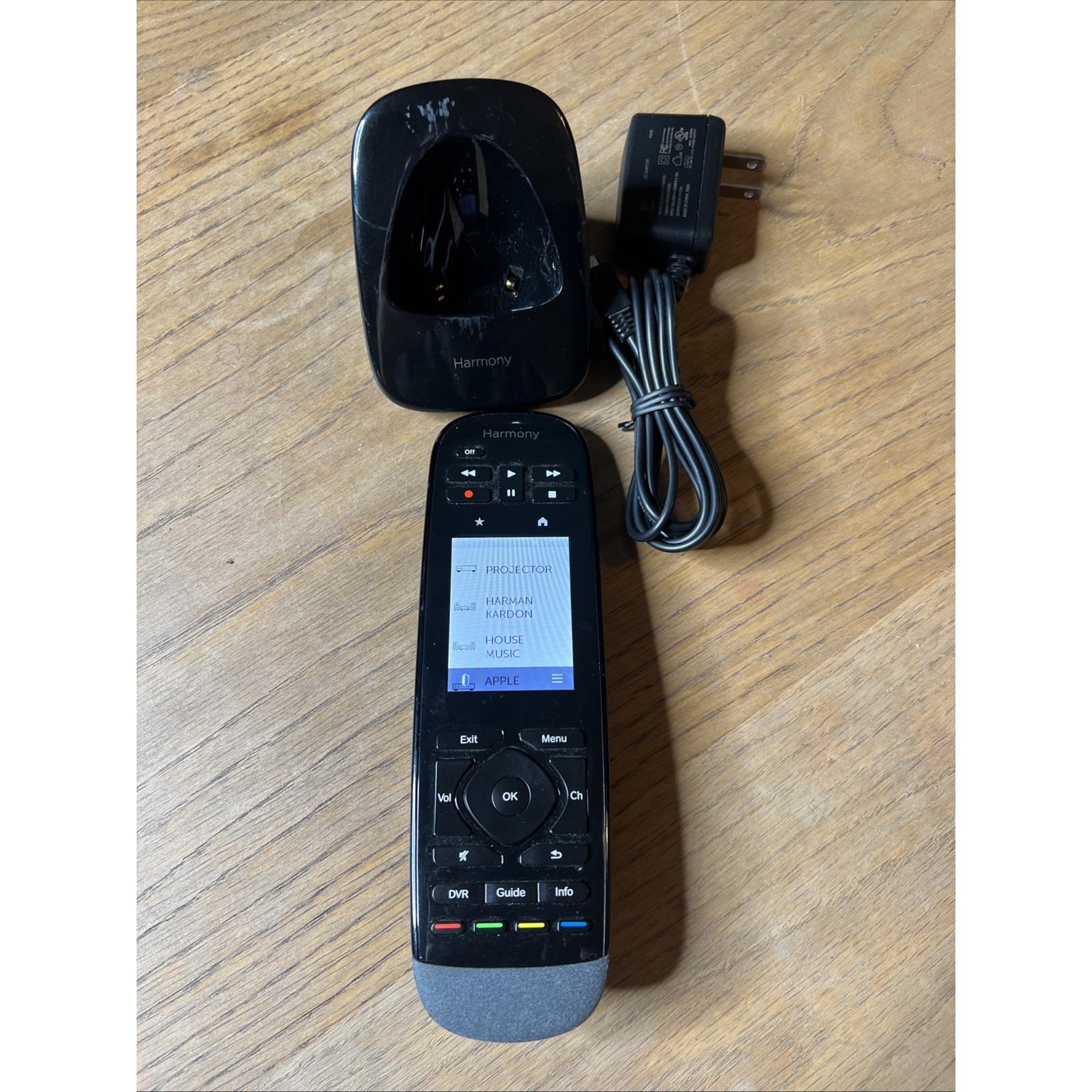 Logitech Harmony Touch N-R0006 Remote Control with Charging Dock Tested Working