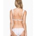 Tori Praver Adriana Bikini size XS Pink White Stripes Ruffle NEW