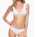 Tori Praver Adriana Bikini size XS Pink White Stripes Ruffle NEW