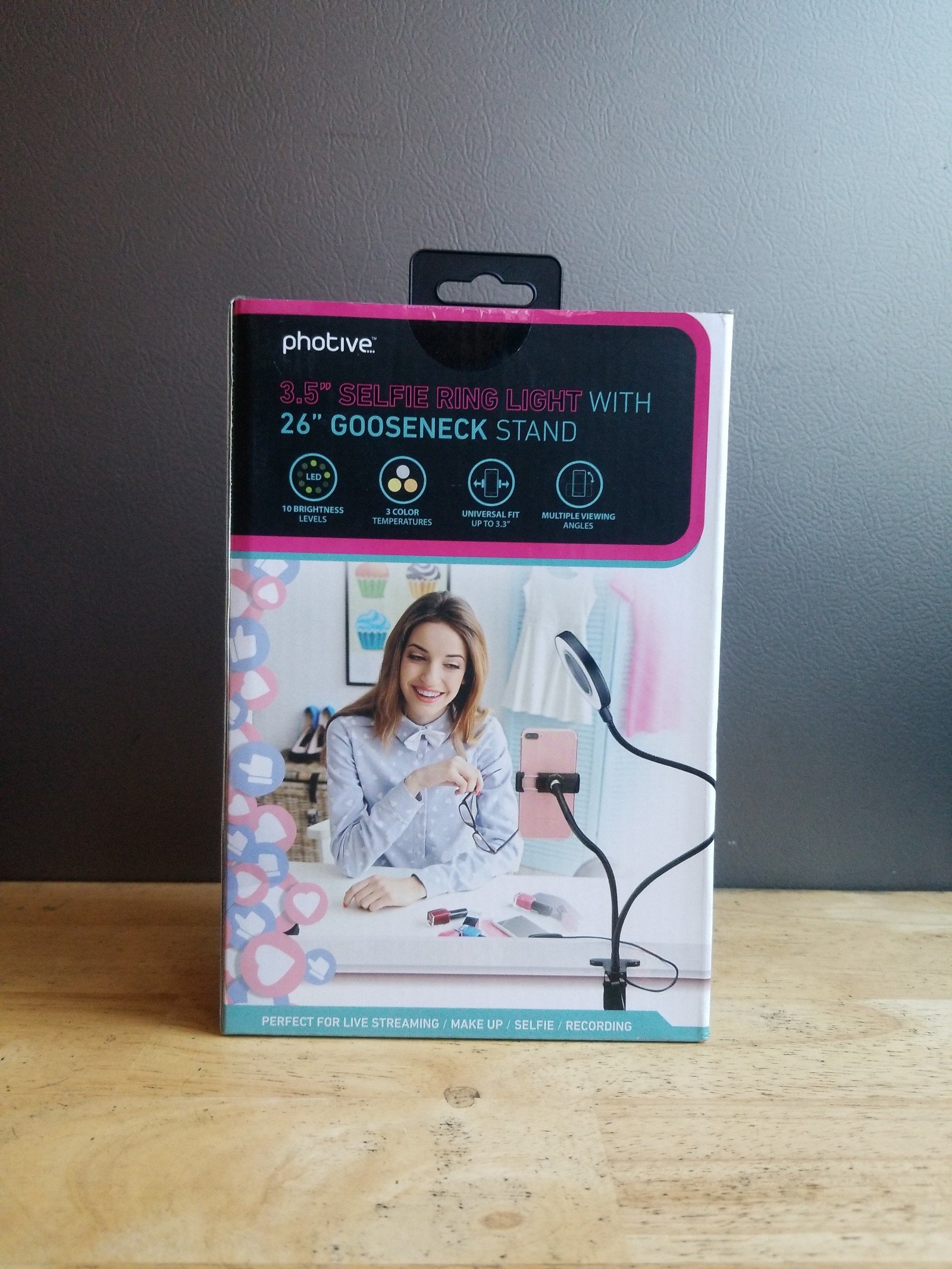 3.5 SELFIE RING LIGHT WITH 26 GOOSENECK STAND