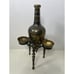 Authentic Saudi Arabian Flower Etched Black And Brass Pitcher Set