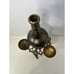 Authentic Saudi Arabian Flower Etched Black And Brass Pitcher Set