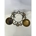 Authentic Saudi Arabian Flower Etched Black And Brass Pitcher Set
