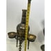 Authentic Saudi Arabian Flower Etched Black And Brass Pitcher Set
