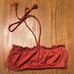 Free People Beach Don't Kill My Vibe Bronzer Brown Halterneck Bandeau Top Sz XS