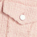 ALICE + OLIVIA Chloe Tweed Crop Jacket Pink Lace Sz M NWT