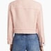ALICE + OLIVIA Chloe Tweed Crop Jacket Pink Lace Sz M NWT