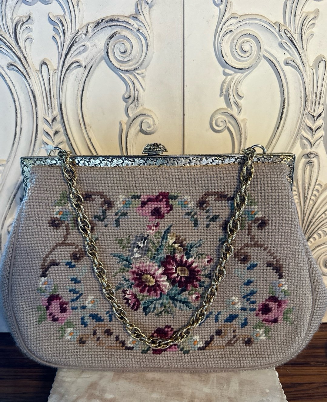 Vintage tapestry purse