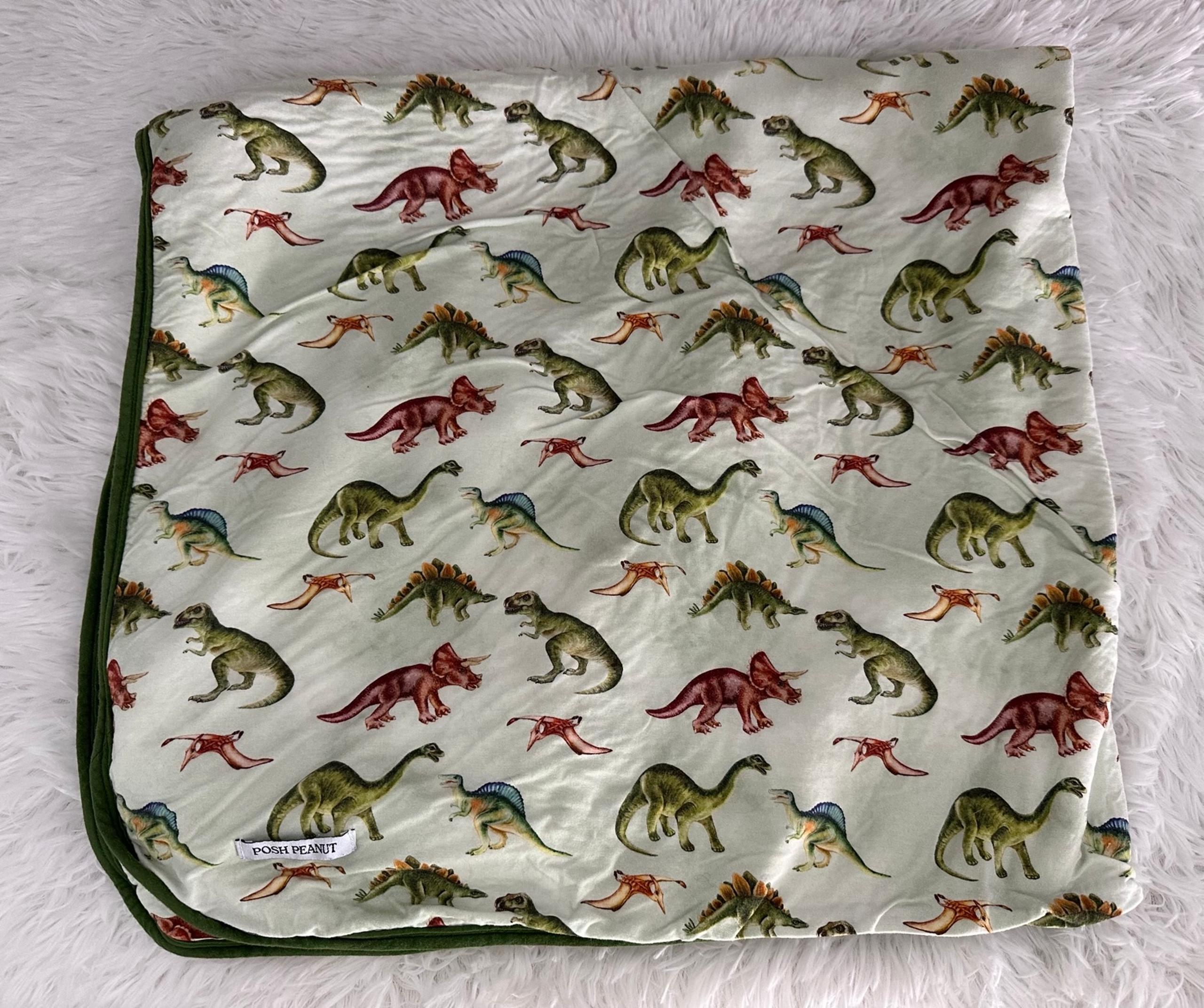 Posh peanut buddy dinosaur hooded towel