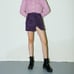 Urban Outfitters Joan Asymmetrical Mini Skirt in Purple