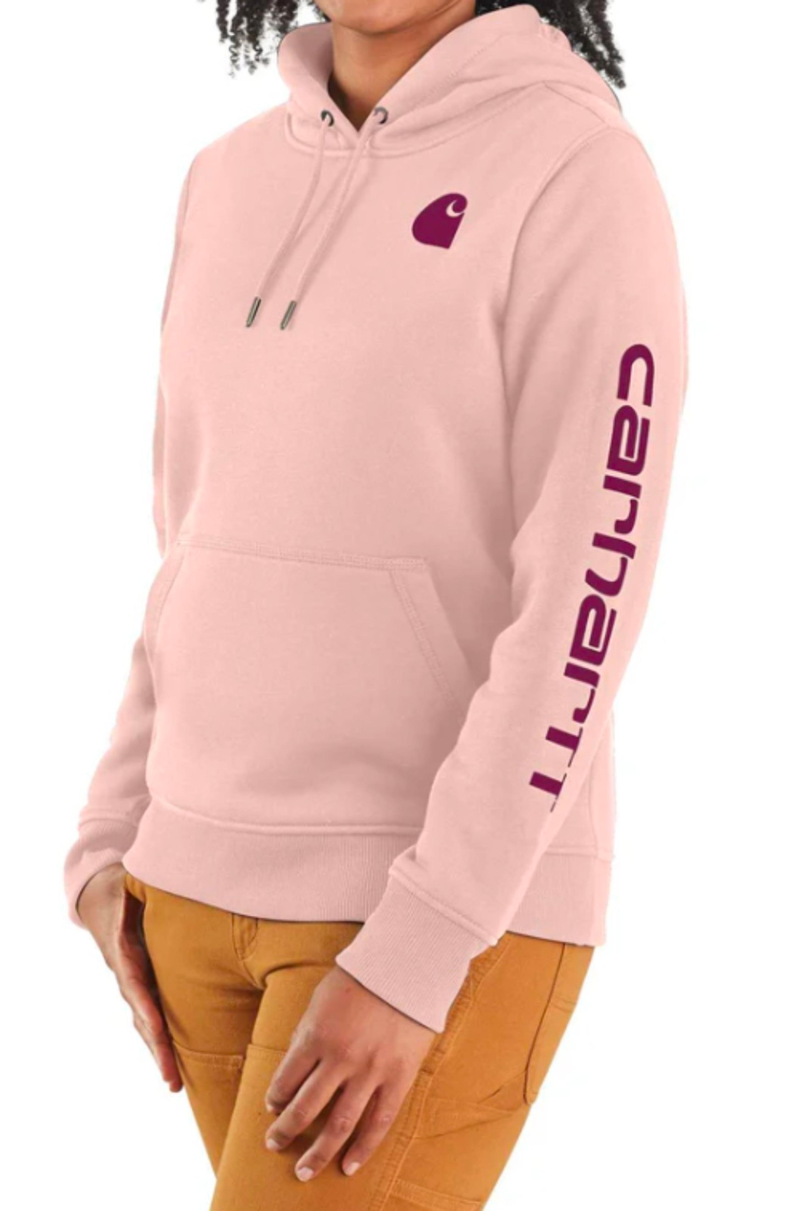 Carhartt Clarksburg Graphic Sleeve Logo Hoodie Size L Like New MSRP $54.99