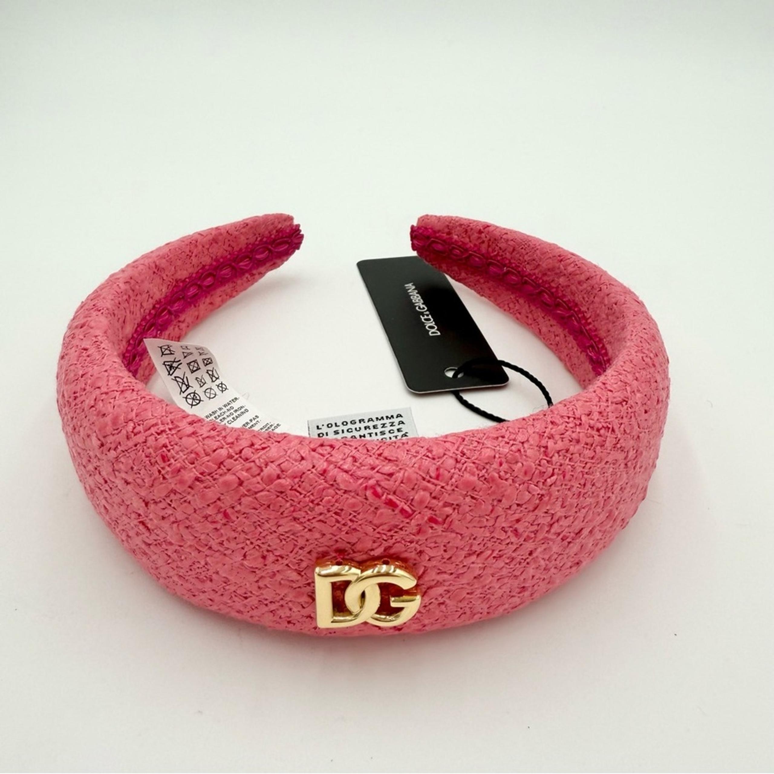 Dolce & Gabbana Logo Plaque Padded Headband