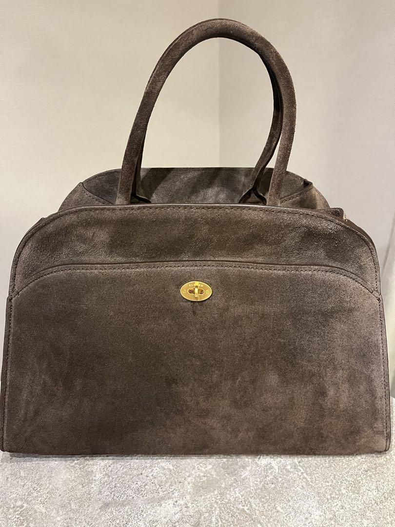 【ELBORN】Momet Suede Tote Bag Brown Suede☆送料/関税込 3RD] ELBORN | [LIMITED] Momet Leather Tote Bag (Brown Suede