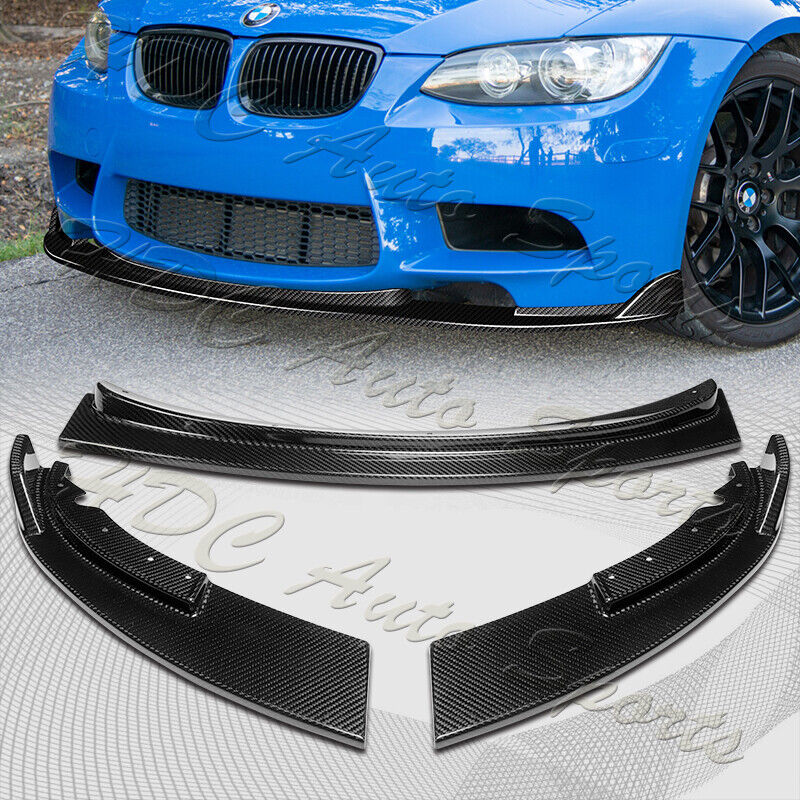 For 2008-2013 BMW E90 E92 E93 M3 Carbon Fiber Front Bumper Splitter Spoiler Lip
