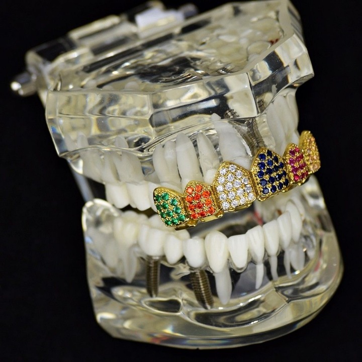 Grillz Custom Colored Tekashi Grillz