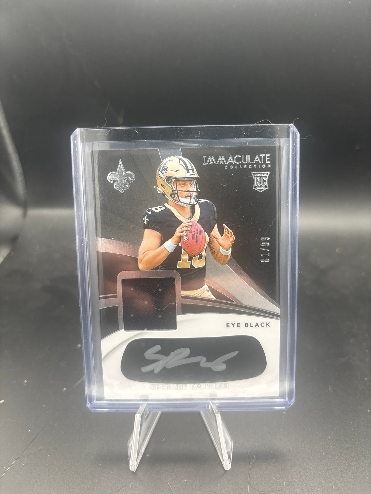 2024 Panini Immaculate Spencer Rattler Eye Black RPA /99 #EYE-SPR Starter