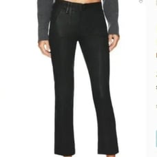 PAIGE Woman MAYSLIE Coated Straight Ankle Pants Size: 31