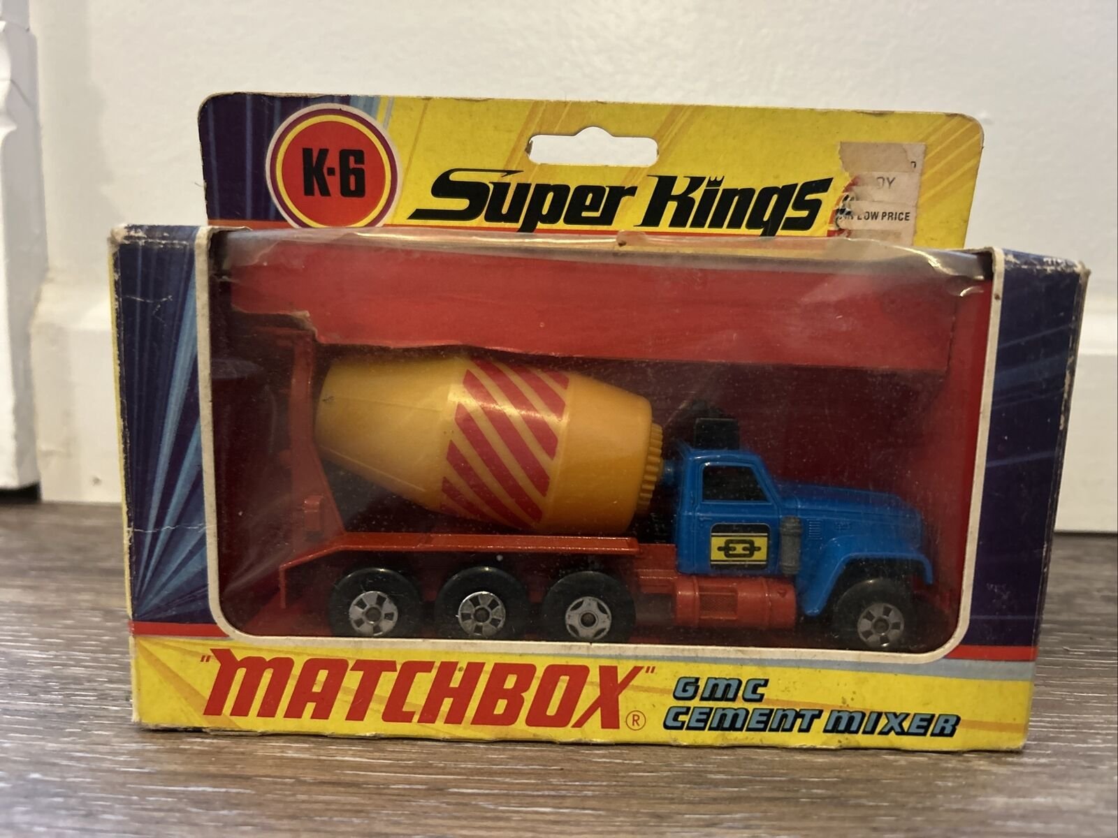 Vintage Matchbox Super Kings K-6 GMC Cement Mixer W/ Box