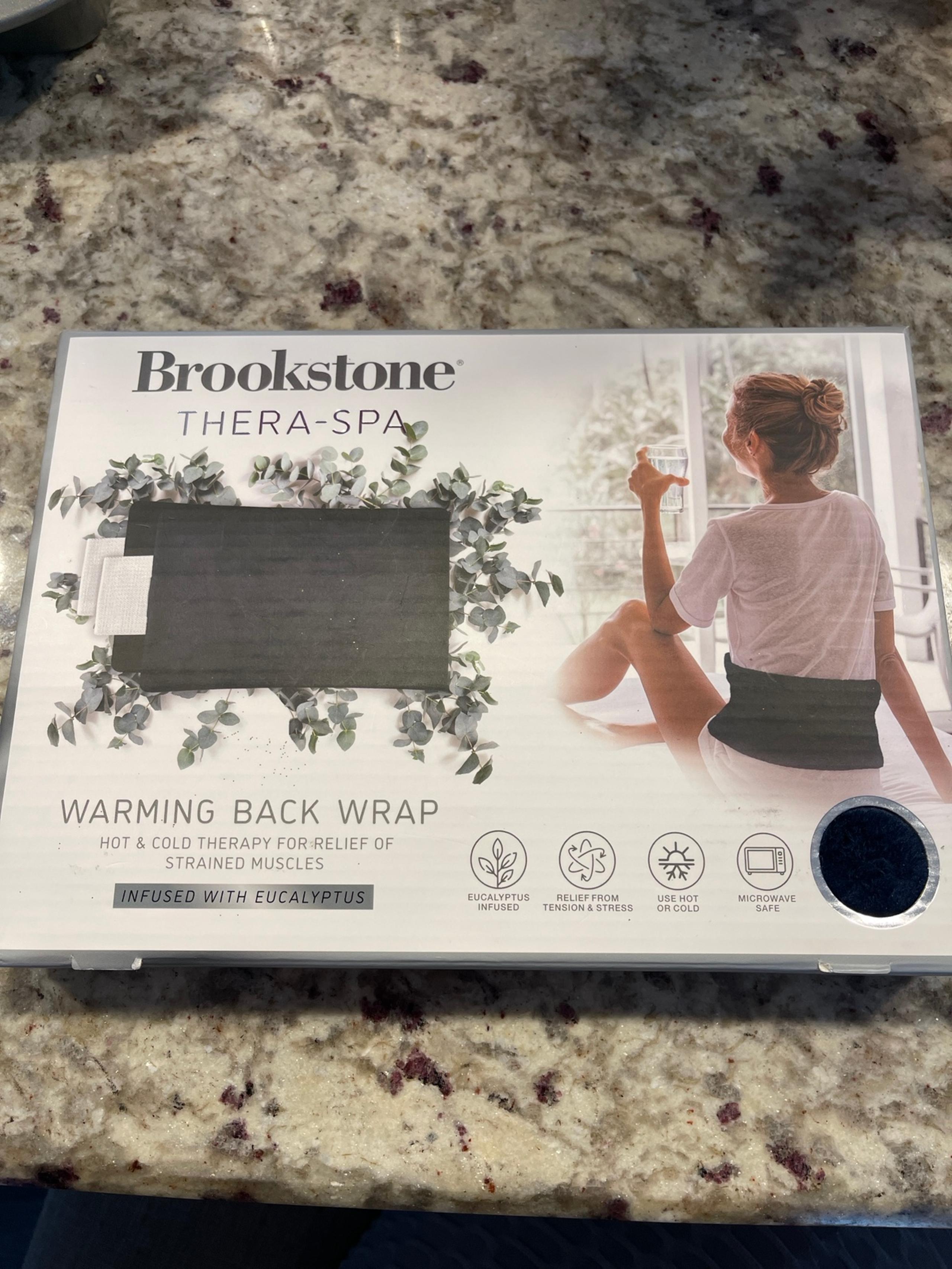 Brookstone Thea-Spa warming back wrap eucalyptus