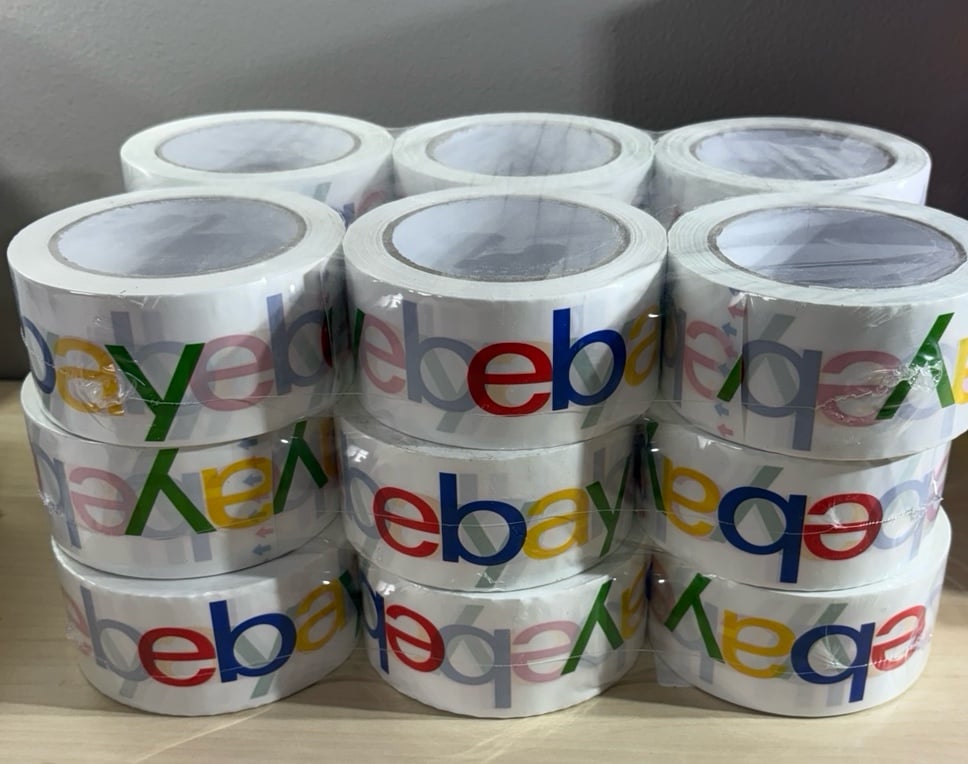 eBay Branded Packing Tape 18 Rolls 75 Yard Color Logo Shipping Office Supplies