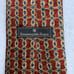 Ermenegildo Zegna Mens Silk Tie Red Gold Blue All Over Print Exclusive Design