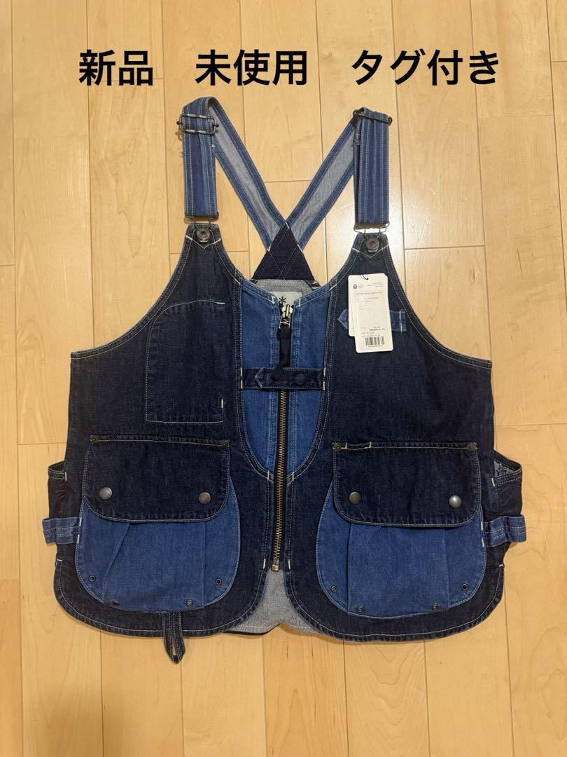 Snow Peak FUKUYAMA Denim Camping Vest S Indigo