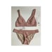 New. Pilyq blush stitched bikini set.