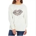 Wildfox Women’s Sz M Beige Leopard Print Kiss Lips Sweatshirt Pullover Top