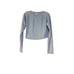 NWT Ryderwear Cropped Sweatshirt Womens Size M Blue Long Sleeve Athlesiure
