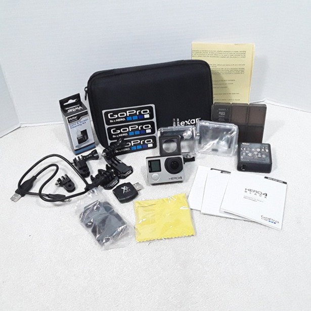 GoPro HERO 4 Black Edition 4K Action Camera Camcorder Accessories Mounts Case