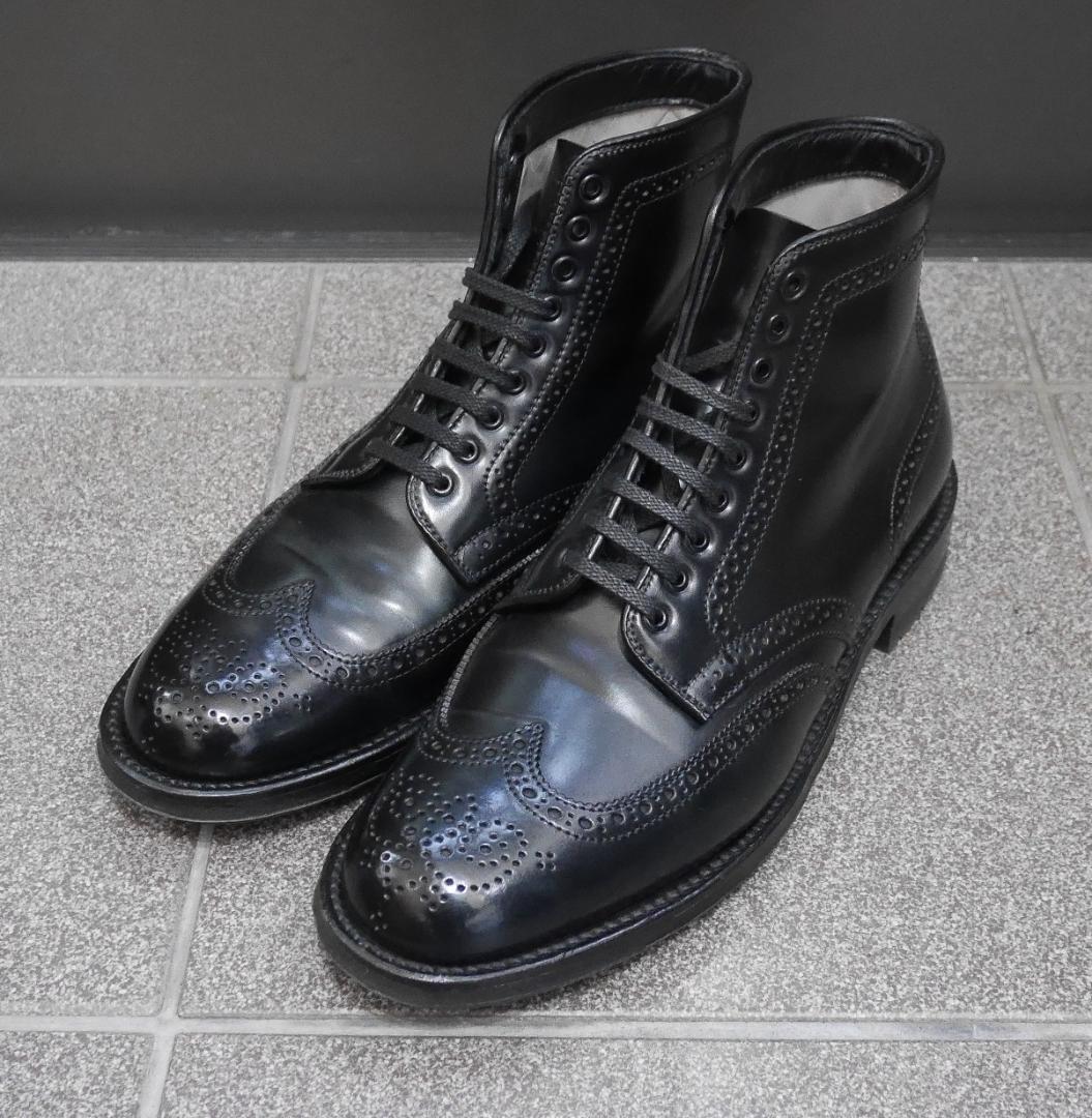 Alden　44669C　ブラック シェルコードバン　Wing Tip Boot Alden 44669C Black Shell Cordovan Wing Tip Boot